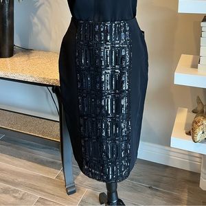 ✨ Worthington Black Sequine Skirt